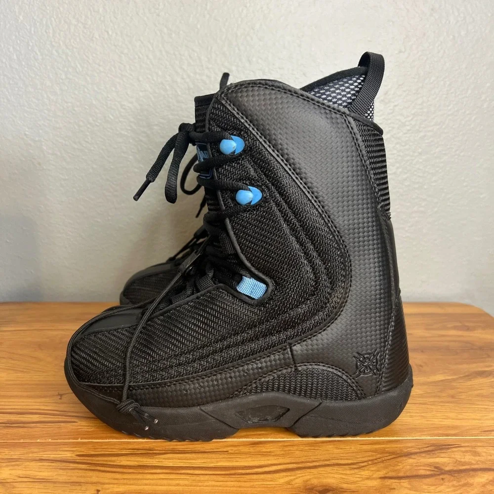 Lamar Justice Linered Snowboard Boots GirlsSz 4 Black Liner Winter Sports Kids